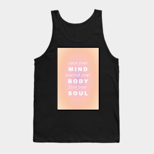 Mind Body Soul Pink and Peach Aura Tank Top